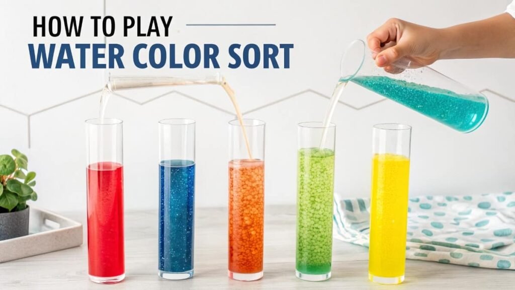 How to Play Water Color Sort